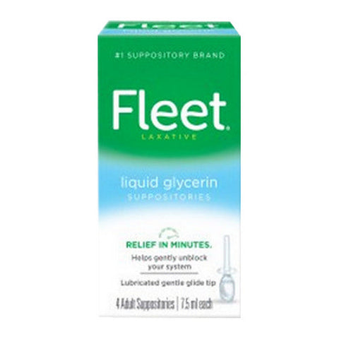 Fleet, Liquid Glycerin Suppositories, 7.5 Ml, Box Of 4