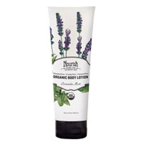 Nourish, Organic Body Lotion Lavender Mint, 8 Oz
