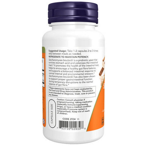 Now Foods, Saccharomyces Boulardii Gastrointestinal Support, 60 Vcaps