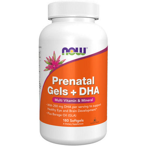 Now Foods, Prenatal Gels + DHA, 180 Softgels