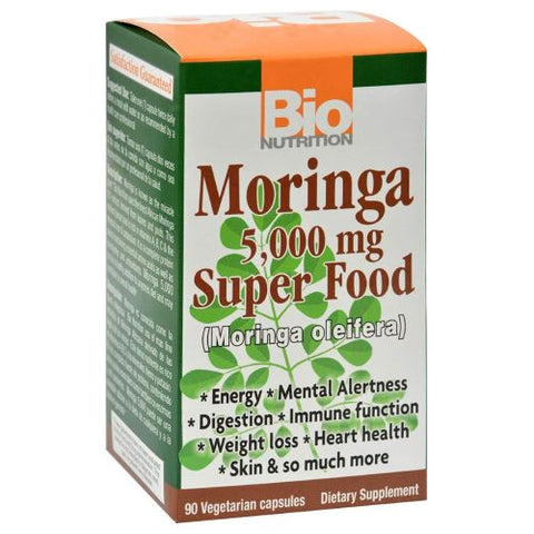 Bio Nutrition Inc, Moringa Super Food, 5000 mg, 90 vcaps