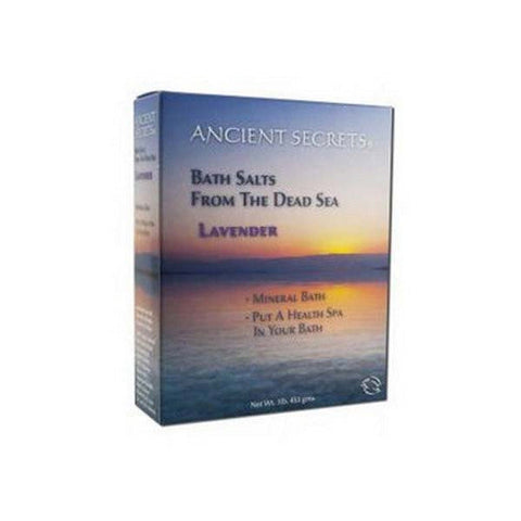 Ancient Secrets, Dead Sea Bath Salt, Lavender 1 Lb