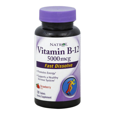 Natrol, Vitamin B12, 5000 mcg, 100 Tabs