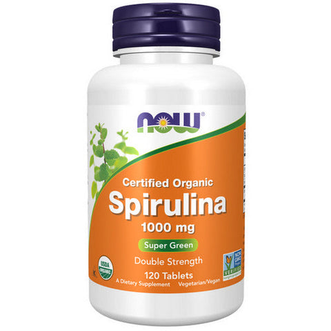 Now Foods, Organic Spirulina, 1000 mg, 120 Tabs