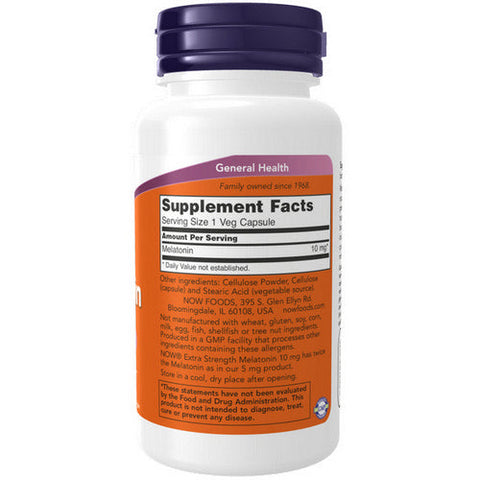 Now Foods, Melatonin, 10 mg, 100 Vcaps