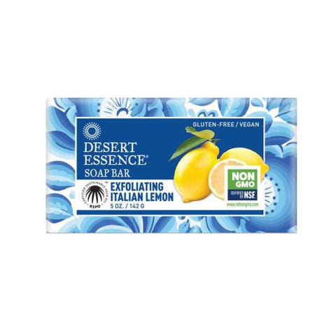 Desert Essence, Exfoliating Italian Lemon Soap Bar, 5 Oz
