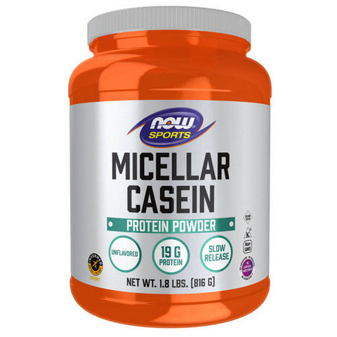 Now Foods, Instantized Micellar Casein Unflavored, 1.8 lbs