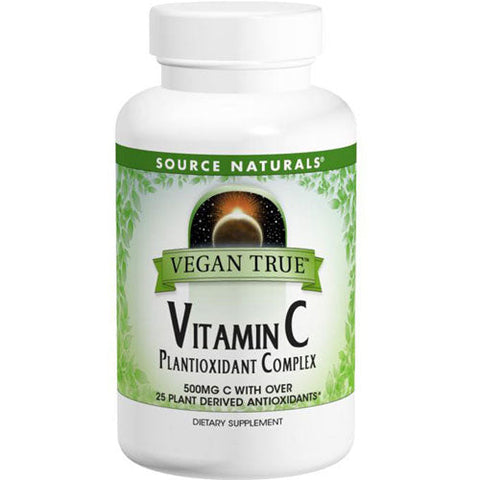 Source Naturals, Vegan True Vitamin C Plantioxidant Complex, 60 Tabs