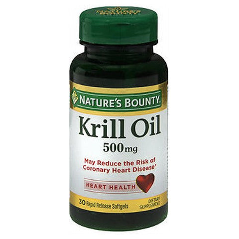 Nature's Bounty, Nature's Bounty Red Krill Oil, 500 mg, 30 Softgels
