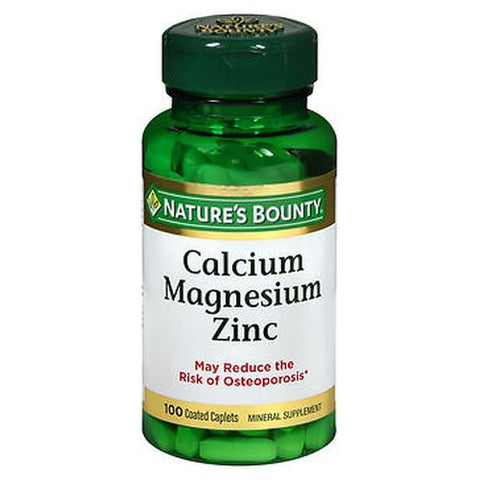 Nature's Bounty, Calcium Magnesium Zinc Caplets, 100 Caplets