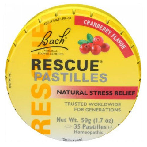 Bach, Rescue Pastilles Tin, Cranberry 1.7 Oz
