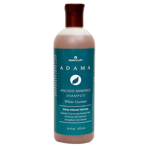 Zion Health, Adama Ancient Minerals Shampoo White Coconut, 16 Oz