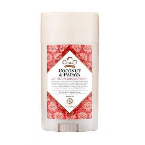 Nubian Heritage, Coconut & Papaya Deodorant, 2.25 Oz