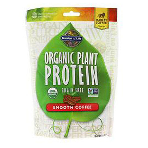 Garden of Life, Organic Plant Protein, Smooth Coffee 9 oz