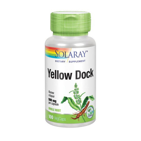 Solaray, Yellow Dock, 500 mg, 100 Caps