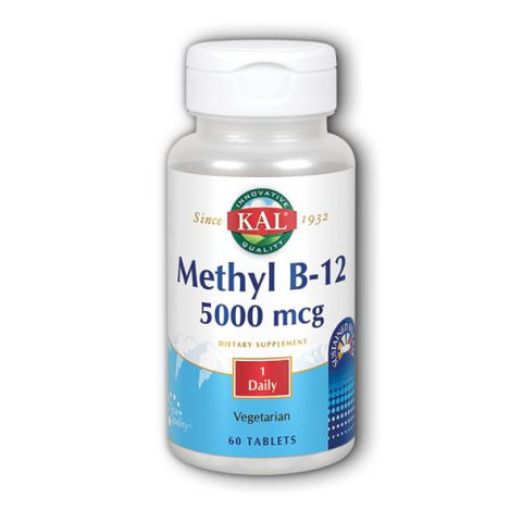 Kal, B-12 Timed Release, 5,000 mcg, 60 Tabs