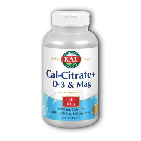 Kal, Cal-Citrate+, 240 Tabs