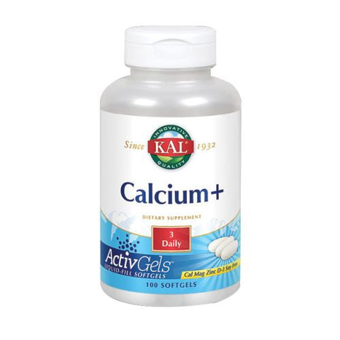Kal, Calcium+, 100 Tabs
