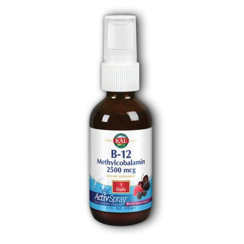Kal, B-12 Methylcobalamin ActivSpray, 2,500 mcg, 2 oz