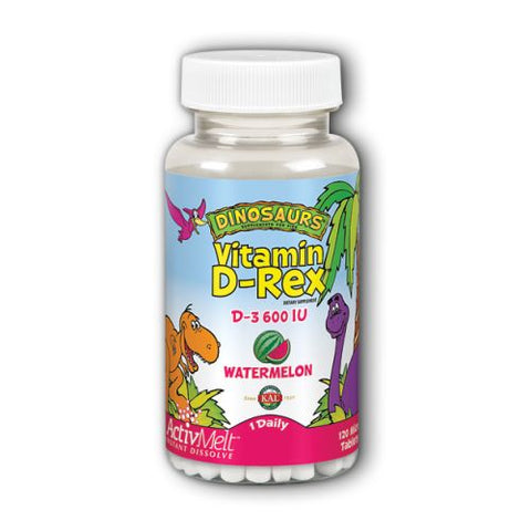 Kal, Vitamin D-Rex ActivMelt, Watermelon 120 Tabs