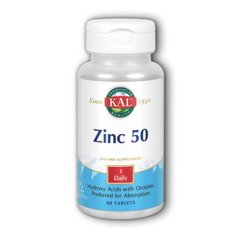Kal, Zinc 50, 60 Tabs