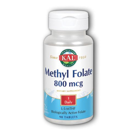 Kal, Ultra Folate, 800 mcg, 90 Tabs