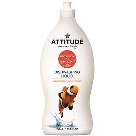 Attitude, Dishwashing Liquid, Pink Grapefruit 23.7 Oz