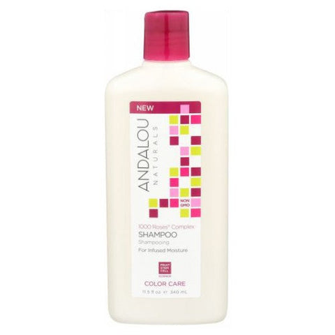 Andalou Naturals, 1000 Roses Complex Color Care Shampoo, 11.5 Oz