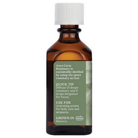 Aura Cacia, Essential Oil Rosemary, (rosemarinus officinalis) 2 Fl Oz