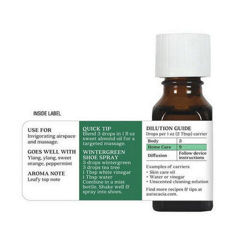Aura Cacia, Essential Oil Wintergreen, (gualtheria procumbens) 0.5 Fl Oz