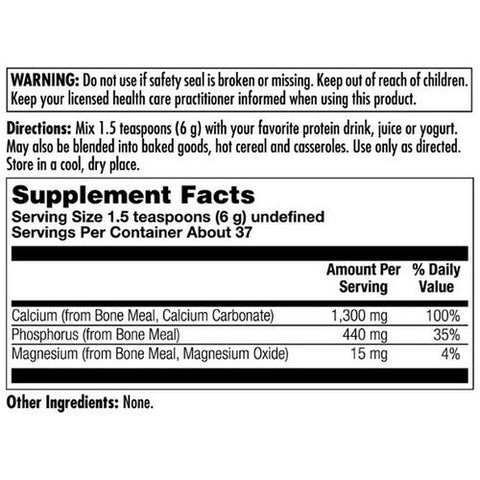 Kal, Bone Meal, Unflavored 8 Oz