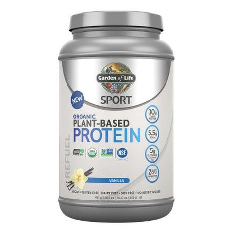 Garden of Life, Sport Organic Plant-Based Protein, Vanilla 28.4 Oz