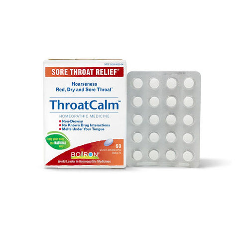 Boiron, ThroatCalm, 60 Tabs