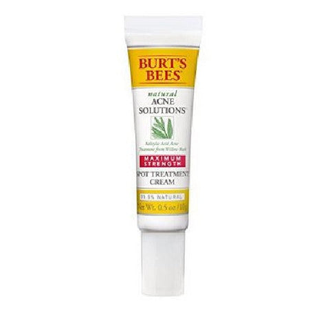 Burts Bees, Acne Solutions Maximum Strength Spot Treatment Cream, 0.5 Oz