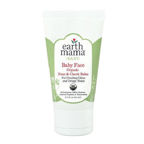 Earth Mama Angel Baby, Baby Face Organic Nose & Cheek Balm, 2 Oz