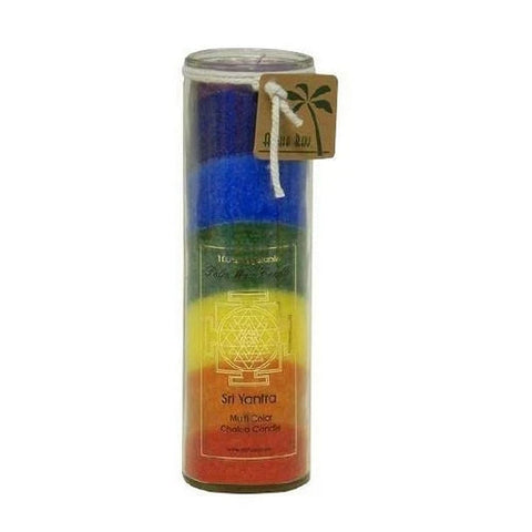 Aloha Bay, Candle Pillar Rainbow Coconut, 1 Unit