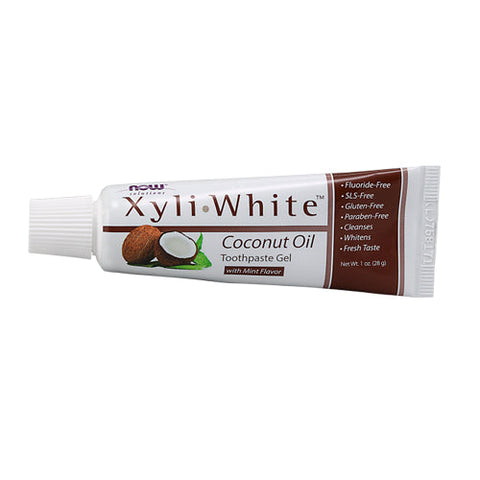 Now Foods, XyliWhite Coconut Oil Toothpaste Gel, 1 Oz