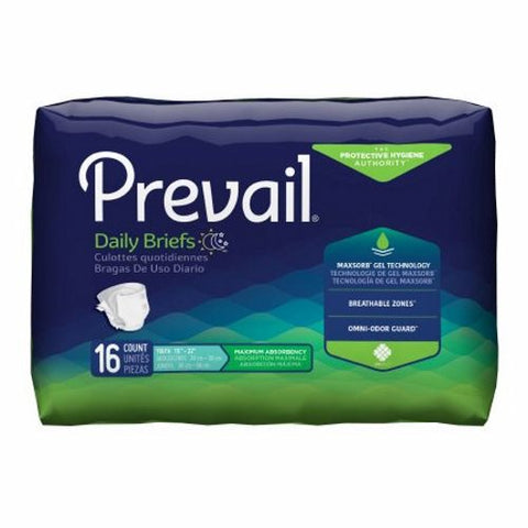 First Quality, Unisex Adult Incontinence Brief Prevail Tab Closure X-Small (Youth) Disposable Heavy Absorbency, Count of 1