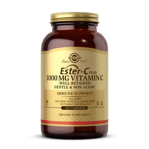 Solgar, Ester-C + Vitamin C (Ester-C Ascorbate Complex), 1000mg, 180 Tabs