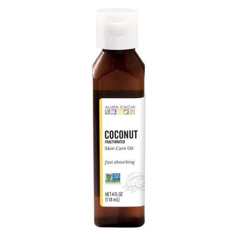 Aura Cacia, Coconut Fractioned Body Oil, 4Oz