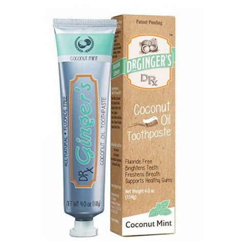 Dr.Ginger's, Coconut Oil Toothpaste, 4 Oz