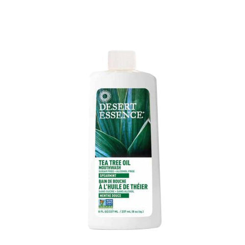 Desert Essence, Tea Tree Oil Mouthwash, Spearmint 8 FL Oz