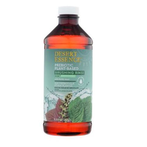 Desert Essence, Prebiotic Plant-Based Brushing Rinse Mint, 16 Oz