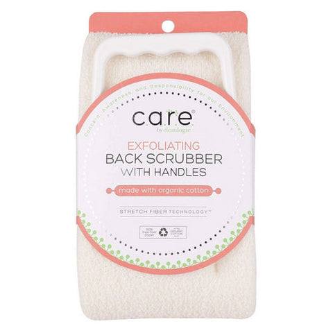 Exfoliating Blakc Scrubber with Handles 1 Count by Clean Logic