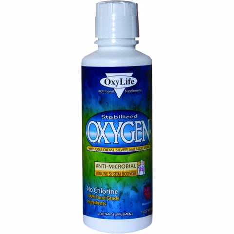 Oxylife Products, Oxygen with Colloidal Silver Aloe Vera, Orange/Pineapple 16 Oz