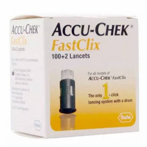 Accu-Chek, Lancet Accu-Chek FastClix Lancet Needle Multiple Depth Settings Track System, Count of 12