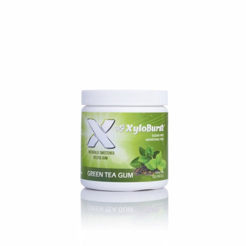 Xyloburst, Xylitol Gum Green Tea, 100 Count