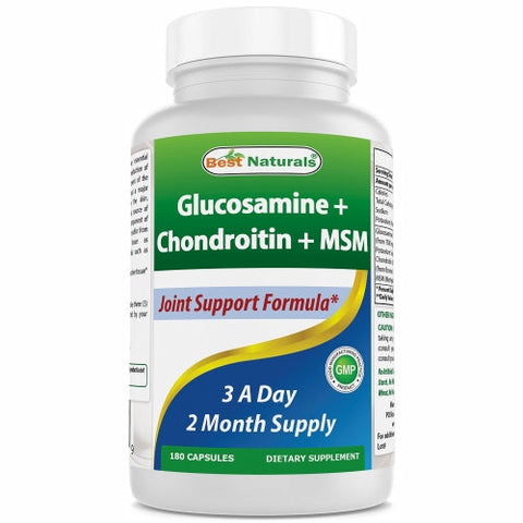 Best Naturals, Glucosamine Chondroitin MSM, 180 Caps