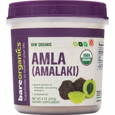 Bare Organics, Organic Amla Powder Indian Gooseberry, 8 Oz