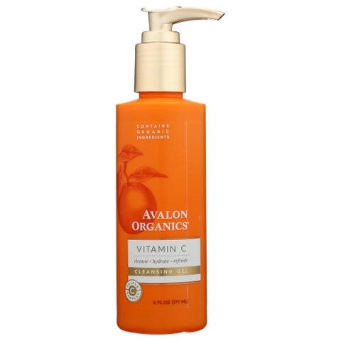 Avalon Organics, Vitamin C Skincare Cleansing Gel, 6 Oz